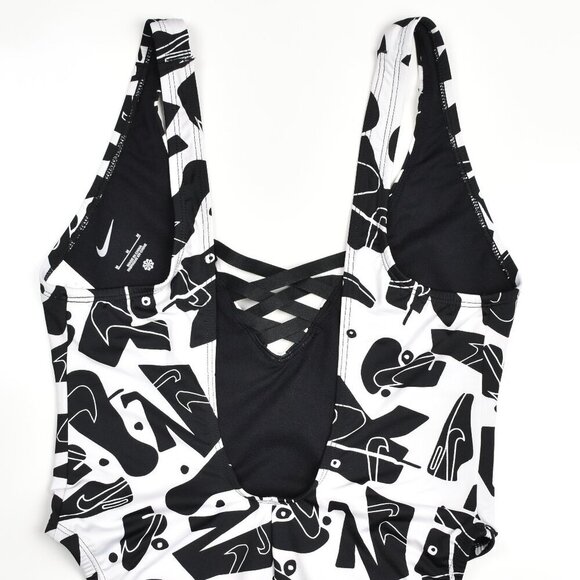 Nike Sneakerkini One Piece U Back Swimsuit - M - Picture 8 of 9